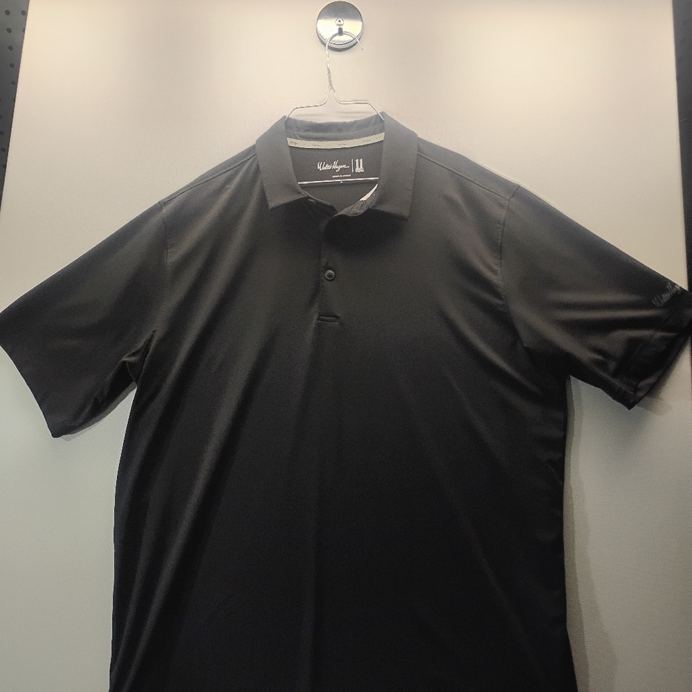 Black Polo Golf Shirt By Walter Hagen